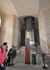 elevator to the Nativity Fa ade spires